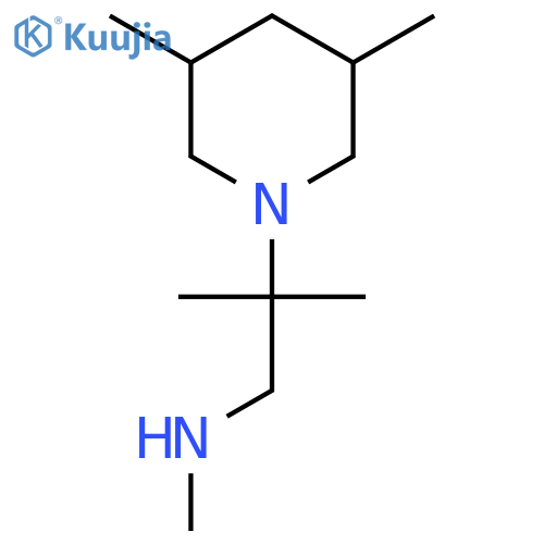 [2-(3,5-Dimethylpiperidin-1-yl)-2-methylpropyl](methyl)amine structure