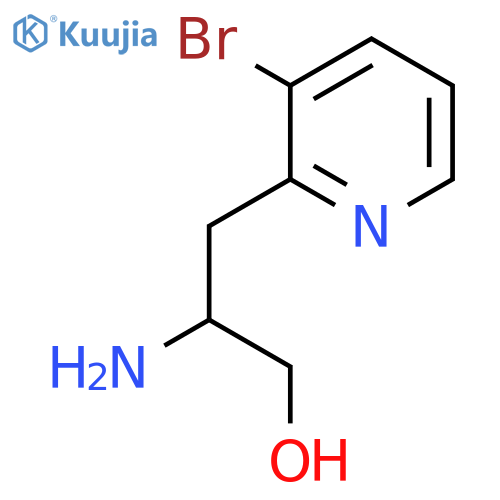 2-Amino-3-(3-bromopyridin-2-yl)propan-1-ol structure