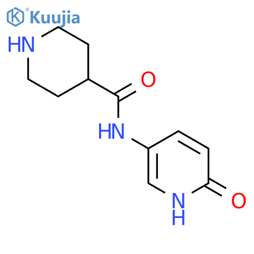 N-(6-oxo-1,6-dihydropyridin-3-yl)piperidine-4-carboxamide structure