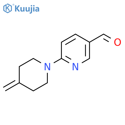 6-(4-Methylidenepiperidin-1-yl)pyridine-3-carbaldehyde structure