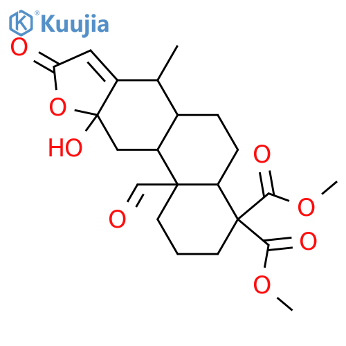 12-Hydroxy-20-oxo-13(15)-cassen-16,12-olide-18,19-dioic acid; (12αOH)-form, Di-Me ester structure
