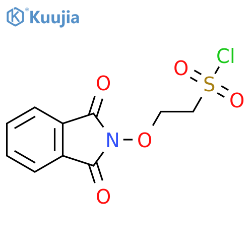 2-[(1,3-dioxo-2,3-dihydro-1H-isoindol-2-yl)oxy]ethane-1-sulfonyl chloride structure