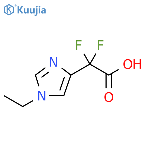 1H-Imidazole-4-acetic acid, 1-ethyl-α,α-difluoro- structure