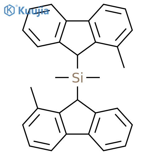 Silane, dimethylbis(1-methyl-9H-fluoren-9-yl)- structure