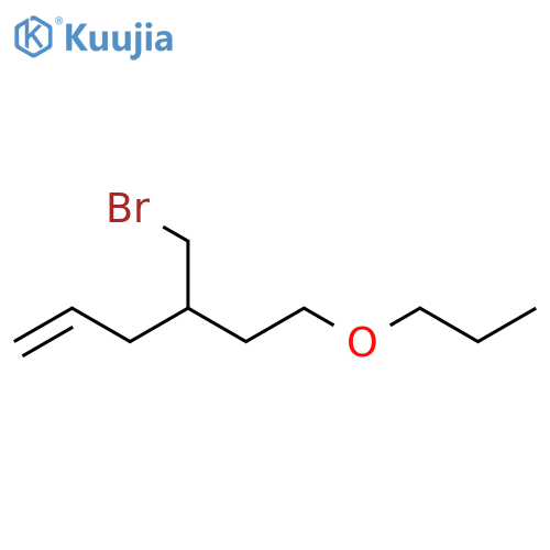 1-Hexene, 4-(bromomethyl)-6-propoxy- structure