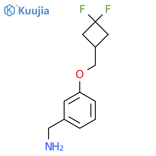 (3-((3,3-Difluorocyclobutyl)methoxy)phenyl)methanamine structure