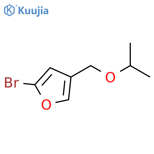 2-Bromo-\u200b4-\u200b(1-\u200bmethylethoxy)\u200bmethyl\u200bfuran structure