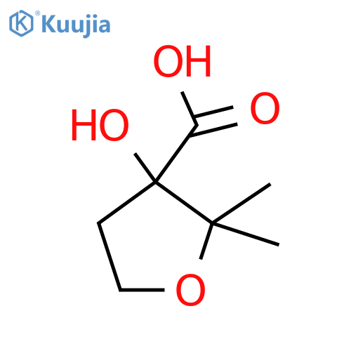 3-Hydroxy-2,2-dimethyloxolane-3-carboxylic acid structure