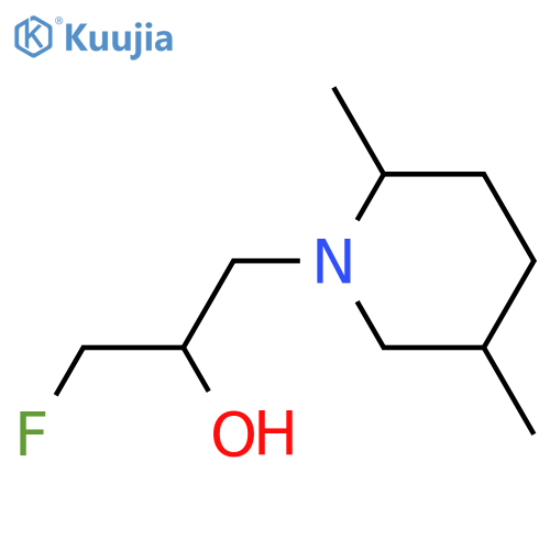 1-(2,5-Dimethylpiperidin-1-yl)-3-fluoropropan-2-ol structure