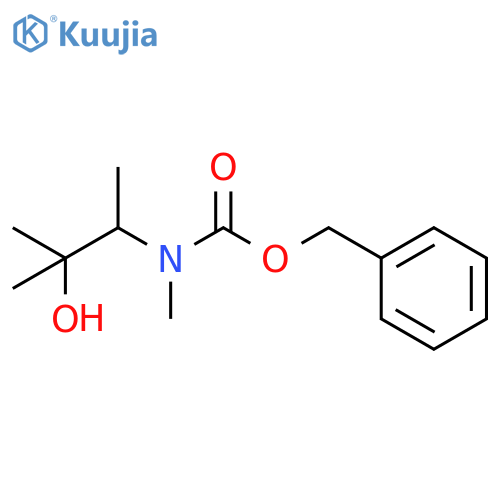 benzyl N-(3-hydroxy-3-methylbutan-2-yl)-N-methylcarbamate structure