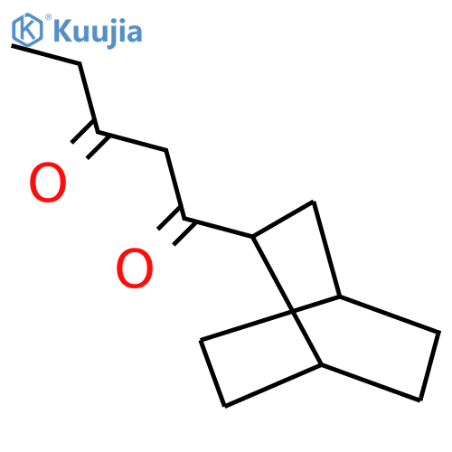 1-{Bicyclo[2.2.2]octan-2-yl}pentane-1,3-dione structure