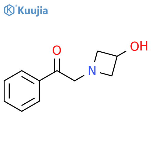 2-(3-hydroxyazetidin-1-yl)-1-phenylethan-1-one structure