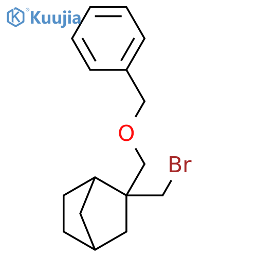 2-(Bromomethyl)-2-[(phenylmethoxy)methyl]bicyclo[2.2.1]heptane structure