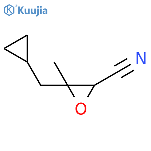 2-Oxiranecarbonitrile, 3-(cyclopropylmethyl)-3-methyl- structure