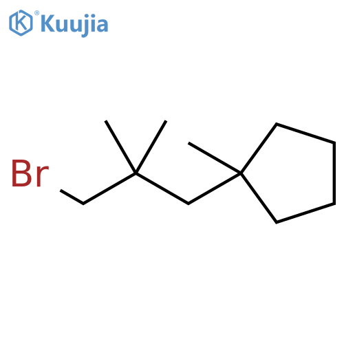 Cyclopentane, 1-(3-bromo-2,2-dimethylpropyl)-1-methyl- structure