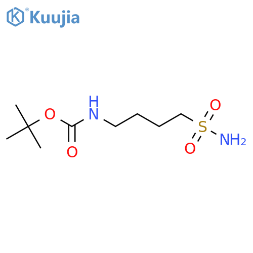 tert-butyl N-(4-sulfamoylbutyl)carbamate structure
