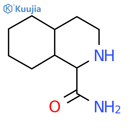 Decahydroisoquinoline-1-carboxamide structure