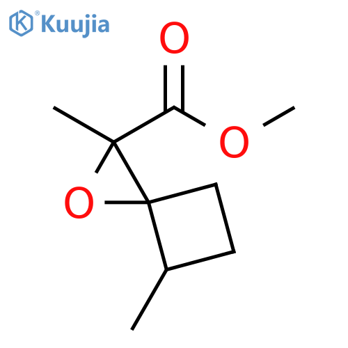1-Oxaspiro[2.3]hexane-2-carboxylic acid, 2,4-dimethyl-, methyl ester structure