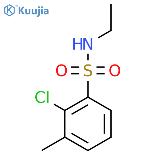 2-Chloro-N-ethyl-3-methylbenzene-1-sulfonamide structure