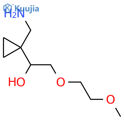 Cyclopropanemethanol, 1-(aminomethyl)-α-[(2-methoxyethoxy)methyl]- structure