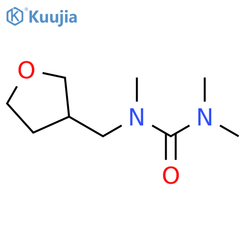 1,1,3-Trimethyl-3-(oxolan-3-ylmethyl)urea structure