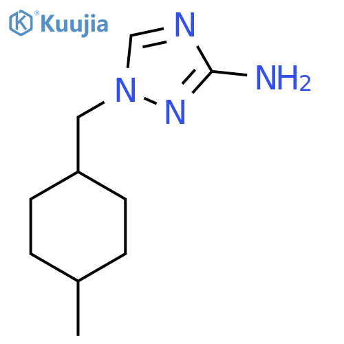 1-[(4-methylcyclohexyl)methyl]-1H-1,2,4-triazol-3-amine structure