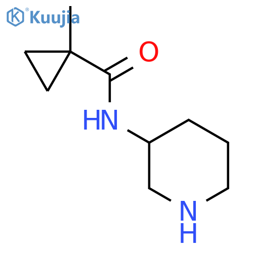 1-Methyl-N-(piperidin-3-yl)cyclopropane-1-carboxamide structure
