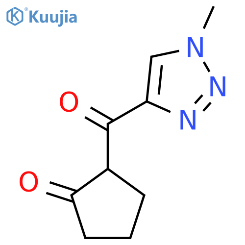 2-(1-Methyl-1H-1,2,3-triazole-4-carbonyl)cyclopentan-1-one structure