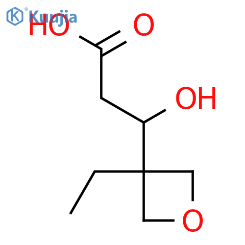 3-(3-Ethyloxetan-3-yl)-3-hydroxypropanoic acid structure