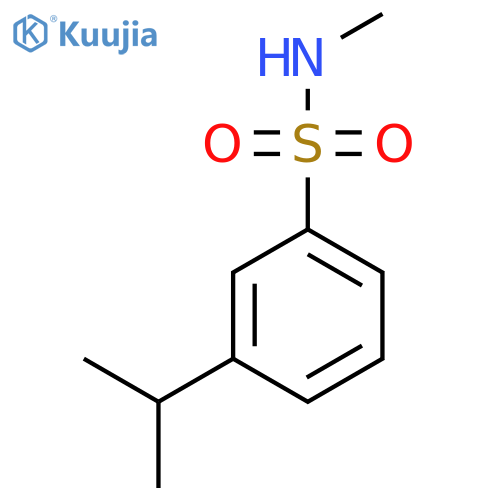 N-Methyl-3-(propan-2-yl)benzene-1-sulfonamide structure