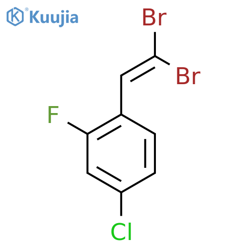 1-(2,2-Dibromovinyl)-4-chloro-2-fluorobenzene structure