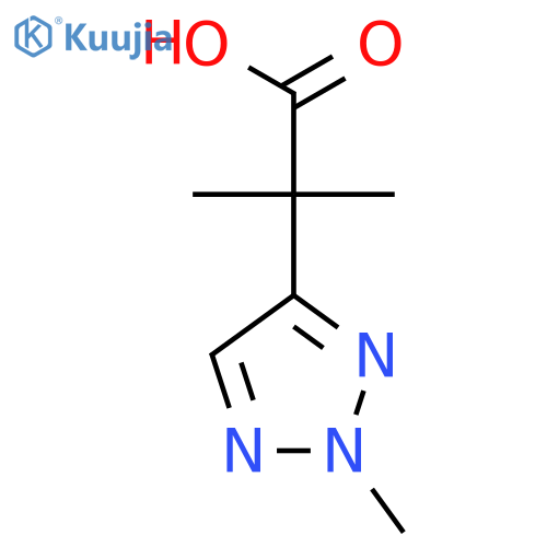 2-Methyl-2-(2-methyl-2H-1,2,3-triazol-4-yl)propanoic acid structure