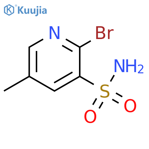 2-Bromo-5-methylpyridine-3-sulfonamide structure
