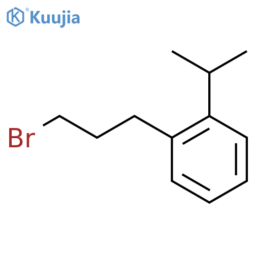 1-(3-bromopropyl)-2-(propan-2-yl)benzene structure