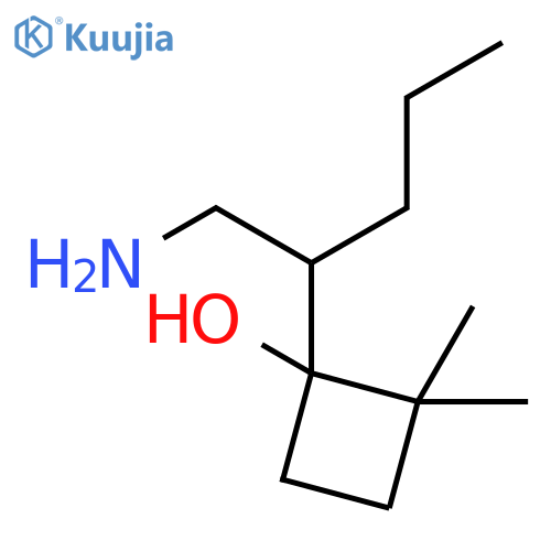 Cyclobutanol, 1-[1-(aminomethyl)butyl]-2,2-dimethyl- structure