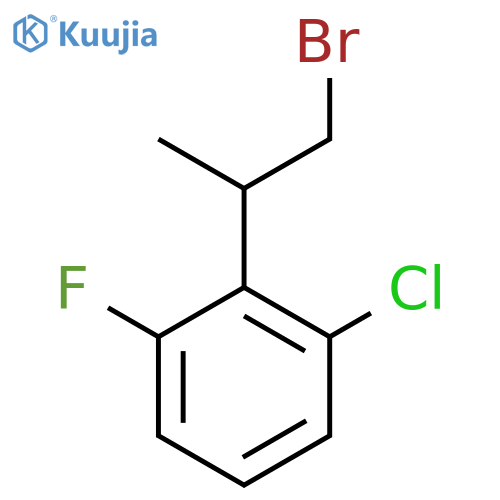2-(1-Bromopropan-2-yl)-1-chloro-3-fluorobenzene structure