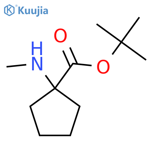 Tert-butyl 1-(methylamino)cyclopentane-1-carboxylate structure