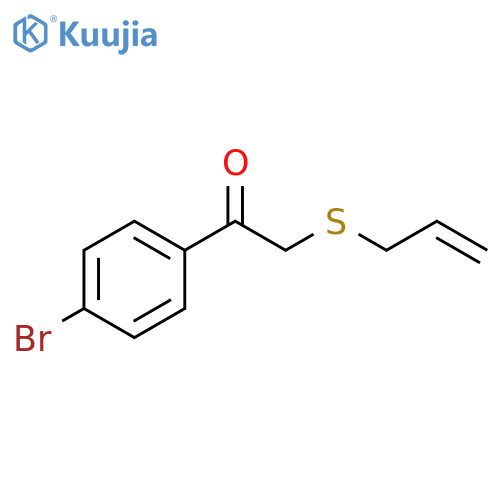 Ethanone, 1-(4-bromophenyl)-2-(2-propen-1-ylthio)- structure