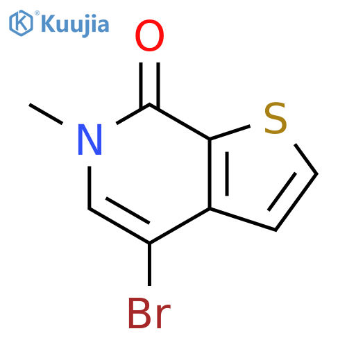Thieno[2,3-c]pyridin-7(6H)-one, 4-bromo-6-methyl- structure