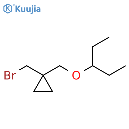 Cyclopropane, 1-(bromomethyl)-1-[(1-ethylpropoxy)methyl]- structure