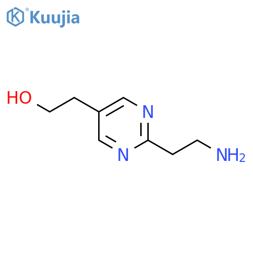 2-[2-(2-Aminoethyl)pyrimidin-5-yl]ethan-1-ol structure