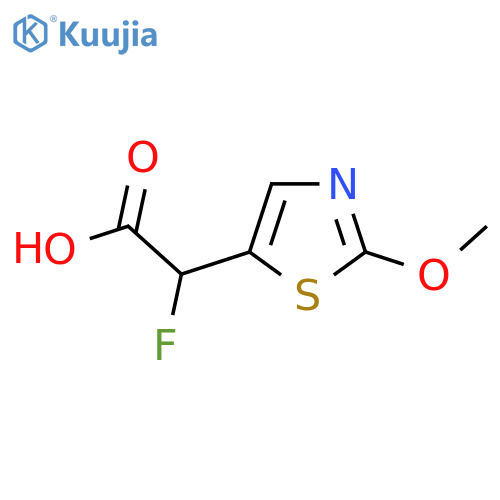 2-Fluoro-2-(2-methoxy-1,3-thiazol-5-yl)acetic acid structure