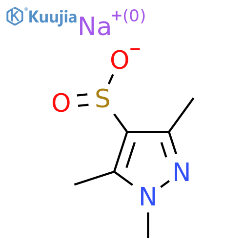 Sodium trimethyl-1H-pyrazole-4-sulfinate structure