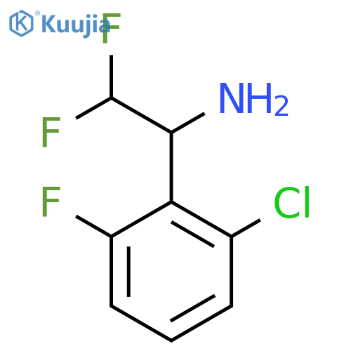 1-(2-Chloro-6-fluorophenyl)-2,2-difluoroethan-1-amine structure