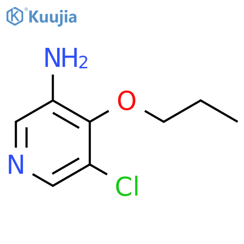 3-Pyridinamine, 5-chloro-4-propoxy- structure