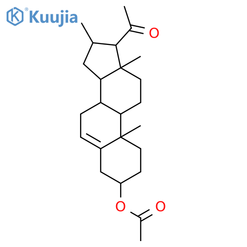 Pregn-5-en-20-one,3-(acetyloxy)-16-methyl-, (3b,16a)- structure