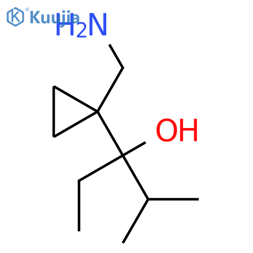 Cyclopropanemethanol, 1-(aminomethyl)-α-ethyl-α-(1-methylethyl)- structure