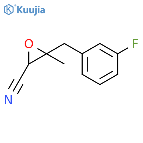 2-Oxiranecarbonitrile, 3-[(3-fluorophenyl)methyl]-3-methyl- structure