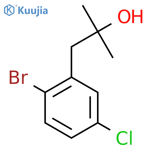 1-(2-Bromo-5-chlorophenyl)-2-methylpropan-2-ol structure