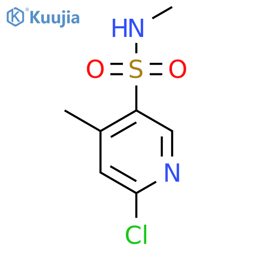 6-Chloro-N,4-dimethylpyridine-3-sulfonamide structure